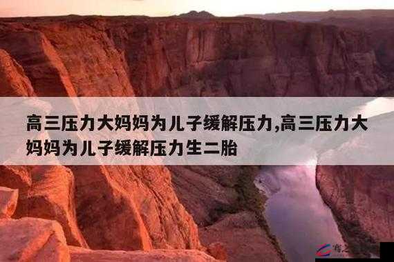 妈妈用身体缓解孩子考试压力：这种做法真的合适吗