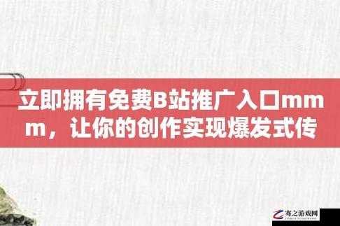 B站 推广入口 2024mmm ：带你探索更多精彩内容